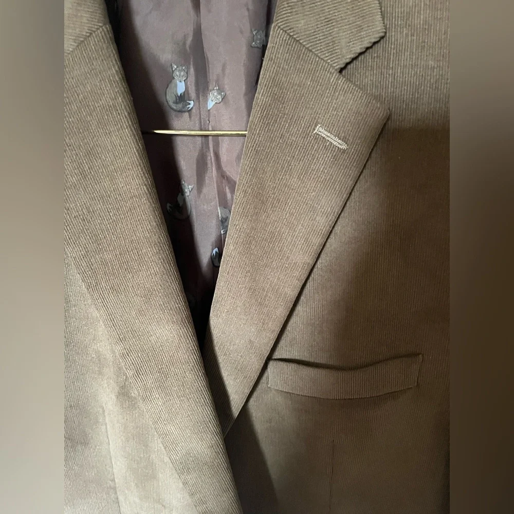 Lauren Ralph Lauren Men's Corduroy Blazer Elbow Patch - Brown - 44R